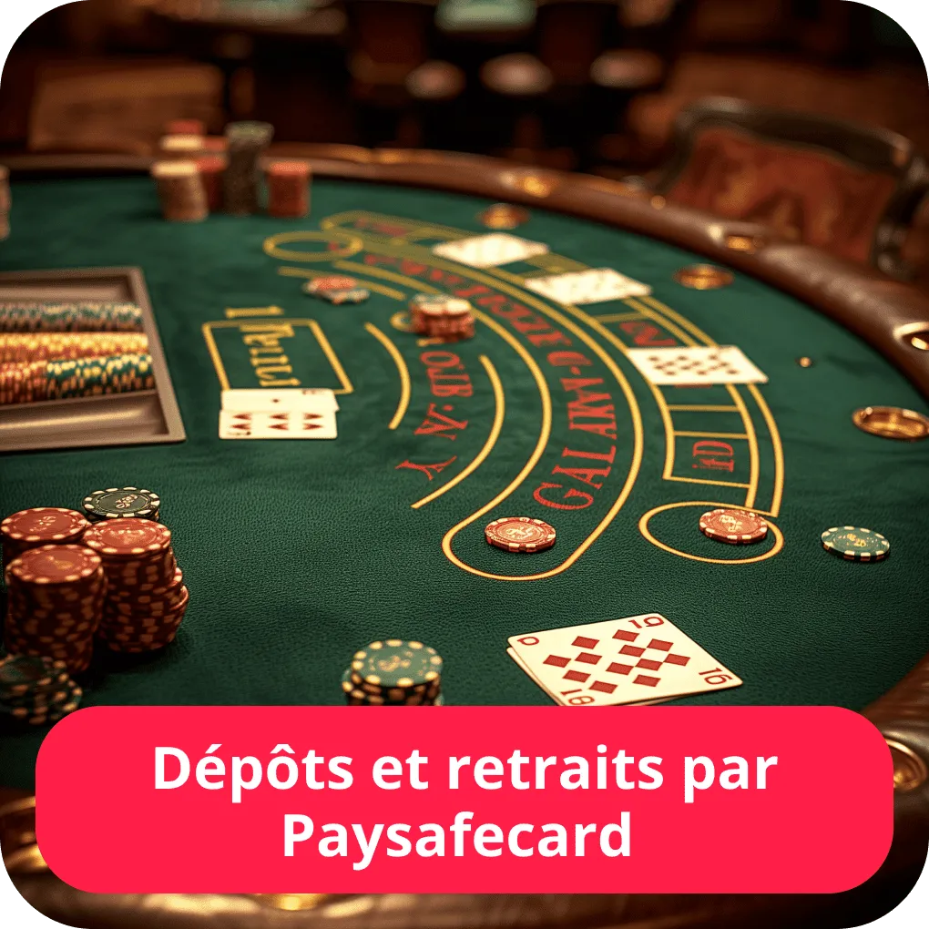 Dépôts et retraits par Paysafecard 