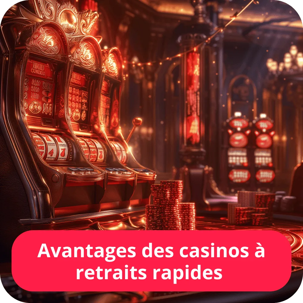 Avantages des casinos à retraits rapides