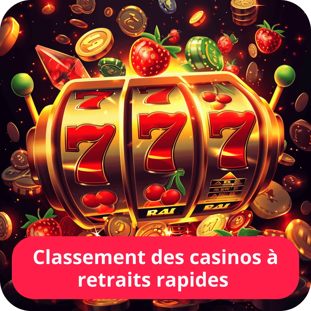 Classement des casinos à retraits rapides 