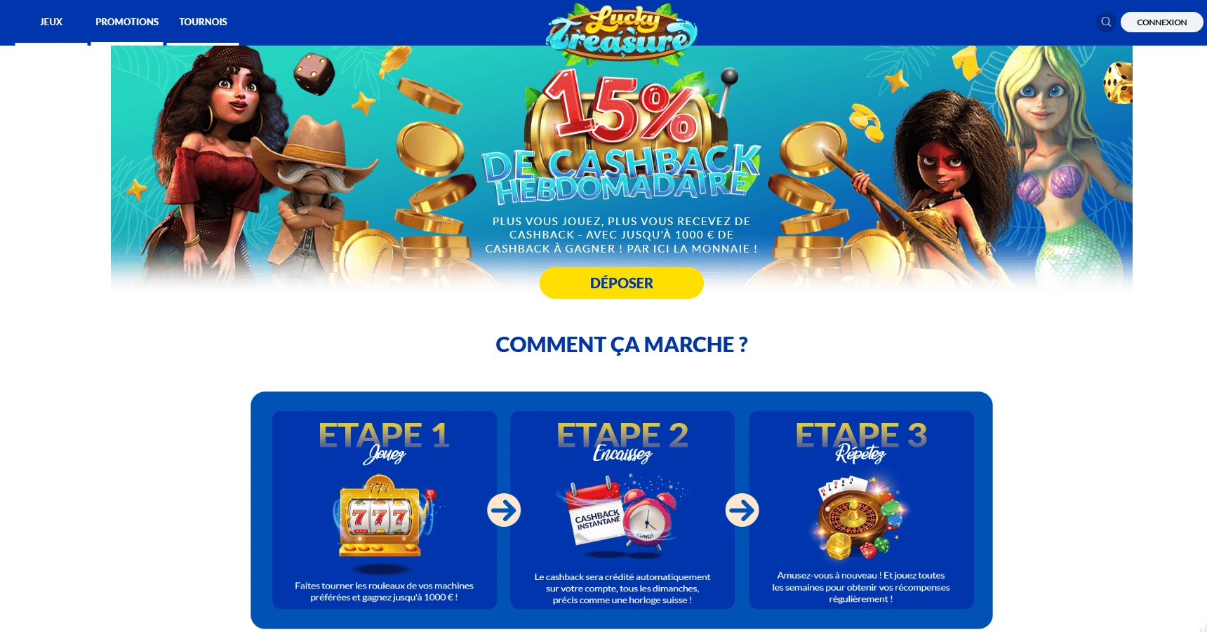 Comment recevoir un cashback dans un casino en ligne ?